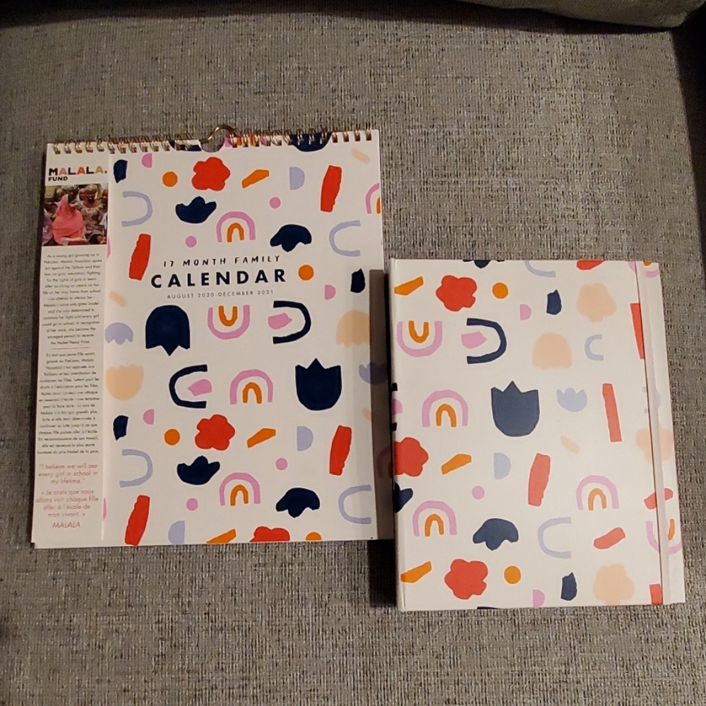 NWT  MALALA FUND CALENDER AND PLANNER SET